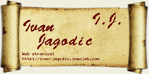 Ivan Jagodić vizit kartica